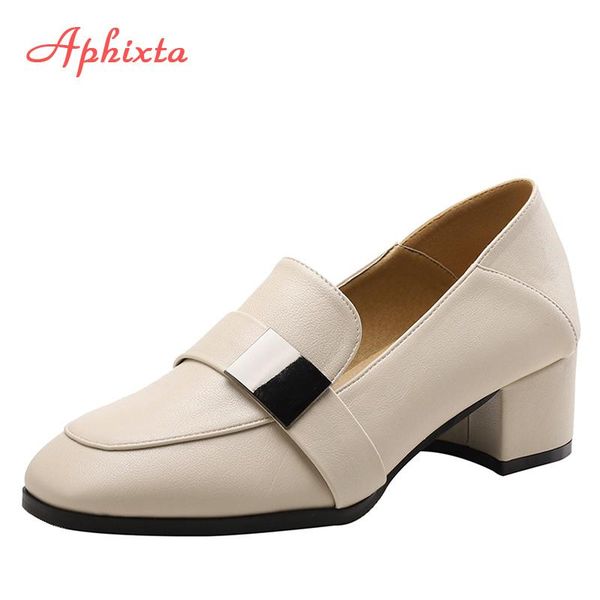 dress shoes aphixta women pumps leather spring thick hees 4.5 cm heel retro double purpose british style footwear, Black
dress shoes aphixta women pumps leather spring thick hees 4.5 cm heel retro double purpose british style footwear, Black