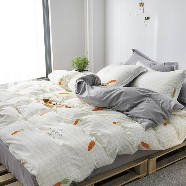 bedding sets 2021 home textile white plaid gray carrot soft linens set boy kid girls duvet cover pillowcase flat bed sheet 3/4pcs
bedding sets 2021 home textile white plaid gray carrot soft linens set boy kid girls duvet cover pillowcase flat bed sheet 3/4pcs