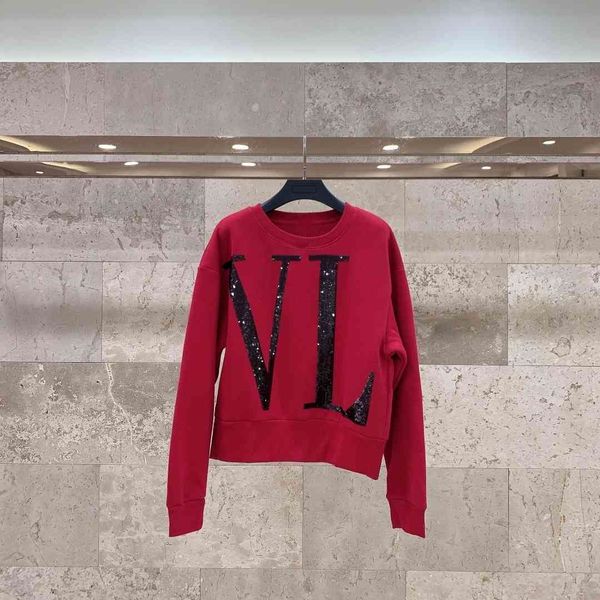 2021 spring pearl embroidery letter new year spring festival red versatile temperament round neck long sleeve slim sweater woman, Black
2021 spring pearl embroidery letter new year spring festival red versatile temperament round neck long sleeve slim sweater woman, Black
