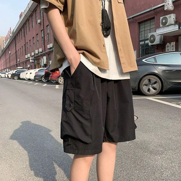 men's shorts overalls men summer loose wild thin casual pants hong kong fashion leisure oversized streetwear cool man clothes, White;black
men's shorts overalls men summer loose wild thin casual pants hong kong fashion leisure oversized streetwear cool man clothes, White;black
