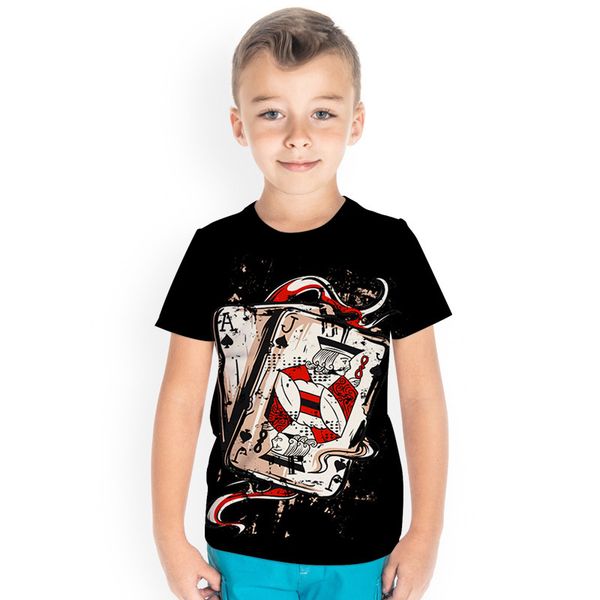 playing cards boys 3d printing graphics novelty children's t-shirt round neck short sleeve t-shirt high quality, Blue
playing cards boys 3d printing graphics novelty children's t-shirt round neck short sleeve t-shirt high quality, Blue