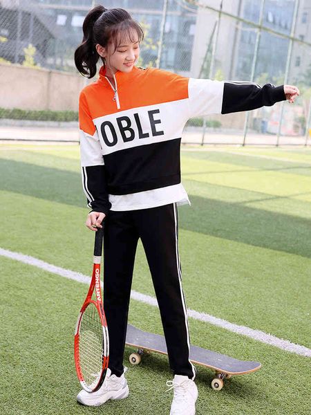 junior high school female students sports suit new 2019 spring and autumn leisure two-piece set fashion korean college style, Gray
junior high school female students sports suit new 2019 spring and autumn leisure two-piece set fashion korean college style, Gray