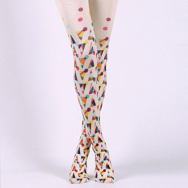 style geometric pattern colored sport tights for female socks & hosiery, Black;white
style geometric pattern colored sport tights for female socks & hosiery, Black;white