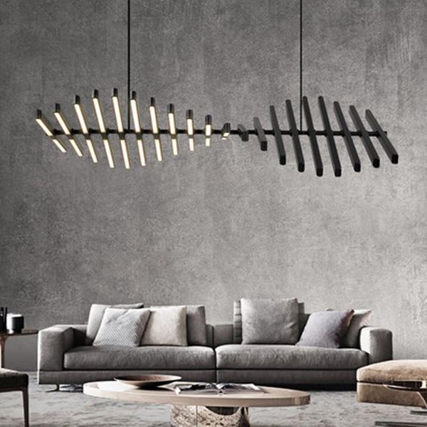 chandeliers nordic living room lamp modern simple designer restaurant chandelier extremely linear fishbone shape office strip
chandeliers nordic living room lamp modern simple designer restaurant chandelier extremely linear fishbone shape office strip