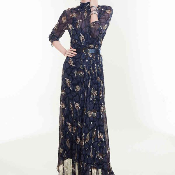 beginning spring boho retro impression flower fine adjustment temperament mid-length chiffon dress quality, Black;gray
beginning spring boho retro impression flower fine adjustment temperament mid-length chiffon dress quality, Black;gray