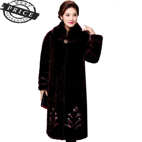 women's fur & faux fashion women long winter sleeve thicken warm hidden discount female pockets mandarin collar coat cy, Black
women's fur & faux fashion women long winter sleeve thicken warm hidden discount female pockets mandarin collar coat cy, Black