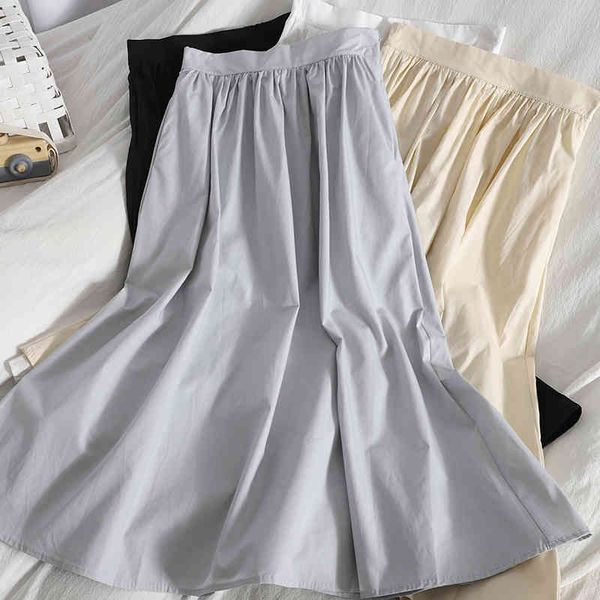 summer casual retro slim solid color long skirt for womens midikorean a-line high waist over-the-knee students 210420, Black
summer casual retro slim solid color long skirt for womens midikorean a-line high waist over-the-knee students 210420, Black