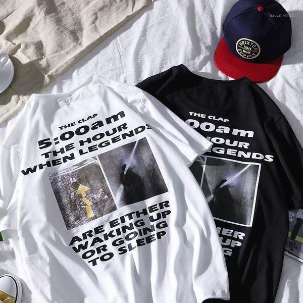 men's t-shirts summer leisure short sleeve t - shirt, the trend is loose, versatile, five half, White;black
men's t-shirts summer leisure short sleeve t - shirt, the trend is loose, versatile, five half, White;black