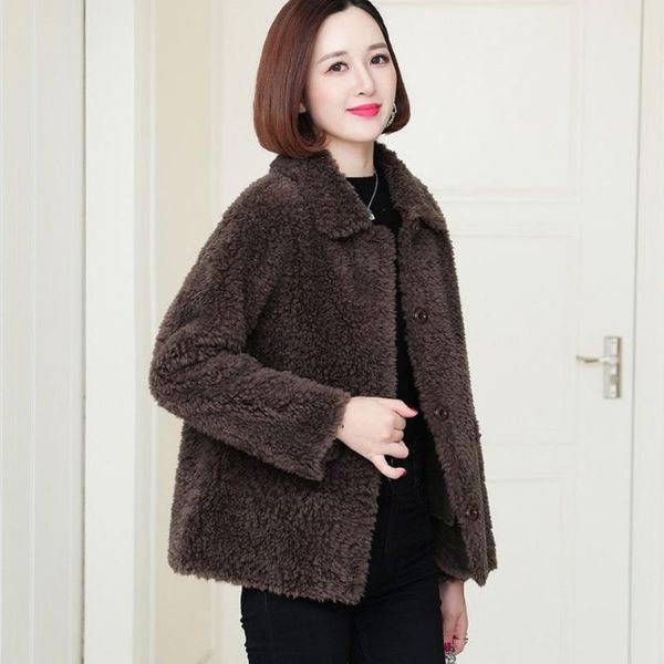 women's fur & faux 2021 woman real coat winter spring female long sleeve cashmere wool jackets ladies woolen overcoat plus size 3xl a16, Black
women's fur & faux 2021 woman real coat winter spring female long sleeve cashmere wool jackets ladies woolen overcoat plus size 3xl a16, Black