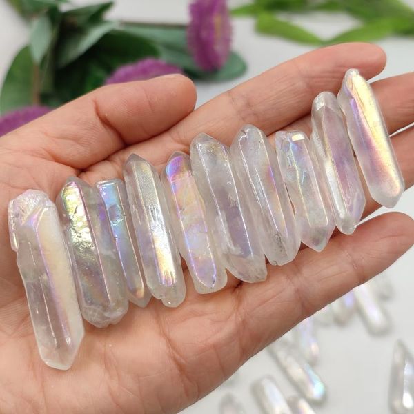 decorative objects & figurines 50g bulk natural electroplate clear quartz singal crystal wand aura lemurian point specimen decoration orname
decorative objects & figurines 50g bulk natural electroplate clear quartz singal crystal wand aura lemurian point specimen decoration orname