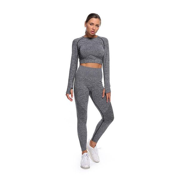 spring seamless fitness sweatsuits for women 2 piece set casual o-neck long sleeve tight t-shirt high waist leggings hole two dress, White
spring seamless fitness sweatsuits for women 2 piece set casual o-neck long sleeve tight t-shirt high waist leggings hole two dress, White