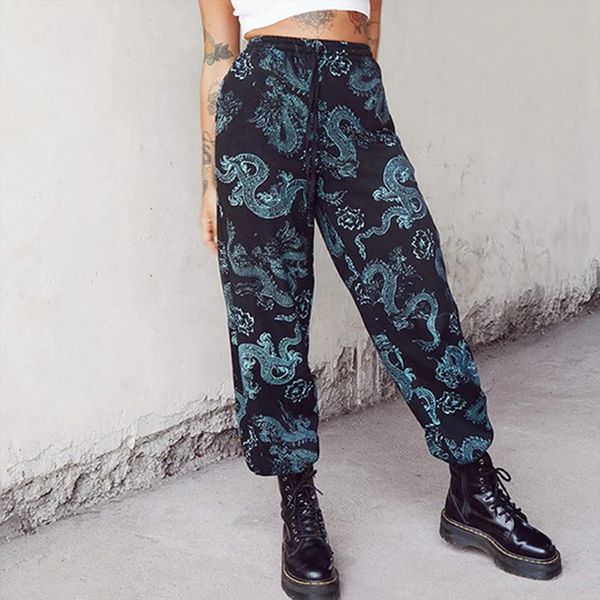 y2k fashion dragon printing womens pants tracksuit cropped e girl vintage o neck long sleeve blouse autumn streetwear, White
y2k fashion dragon printing womens pants tracksuit cropped e girl vintage o neck long sleeve blouse autumn streetwear, White