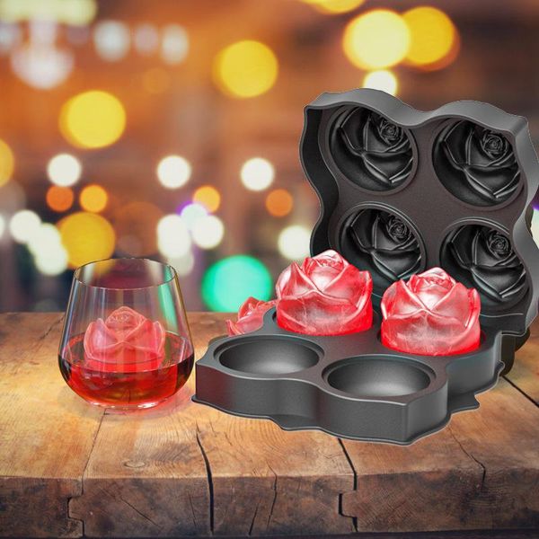 baking moulds summer rose shape ice tray with funnel large size 4 cell mold trays whiskey ball maker for party bar
baking moulds summer rose shape ice tray with funnel large size 4 cell mold trays whiskey ball maker for party bar