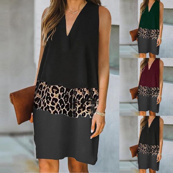 casual dresses comfort sleeveless dress for women loose v-neck elegant leopard print patchwork knee-length home oversize, Black;gray
casual dresses comfort sleeveless dress for women loose v-neck elegant leopard print patchwork knee-length home oversize, Black;gray