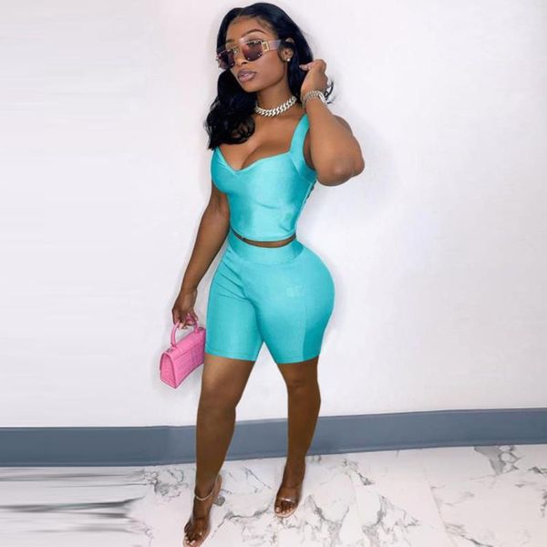 women's tracksuits casual women two piece short set summer clothes 2021 low neck sleeveless tank and bodycon biker sweatsuit club outfi, Gray
women's tracksuits casual women two piece short set summer clothes 2021 low neck sleeveless tank and bodycon biker sweatsuit club outfi, Gray