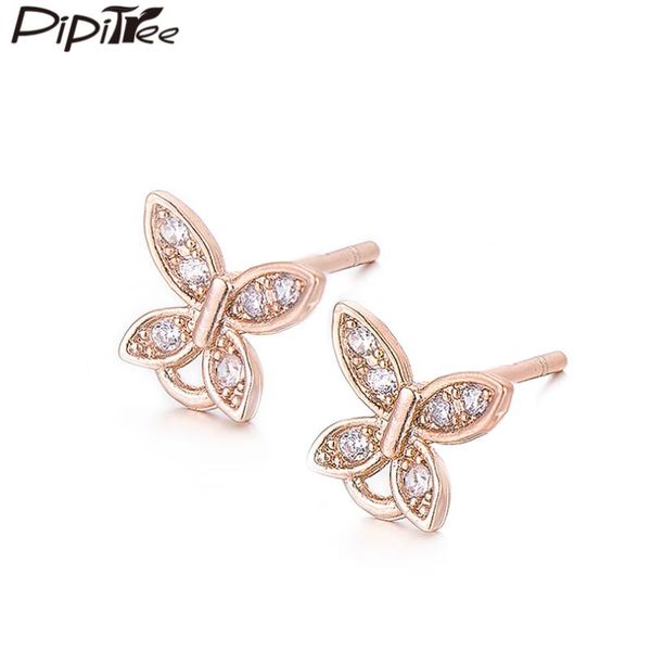 pipitree mircro pave cubic zirconia butterfly stud earrings for women girls simple small size trendy jewelry brincos, Golden;silver
pipitree mircro pave cubic zirconia butterfly stud earrings for women girls simple small size trendy jewelry brincos, Golden;silver