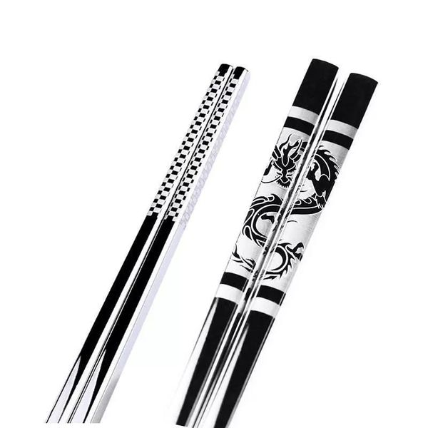 1pair chinese style dragon stainless steel chopsticks tableware sushi sticks household kitchen tool non-slip set
1pair chinese style dragon stainless steel chopsticks tableware sushi sticks household kitchen tool non-slip set