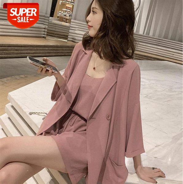 korean casual xiaoxi + suspenders high-waist shorts cover female fashion western style fat mm three-piece suit #bz4m, Black
korean casual xiaoxi + suspenders high-waist shorts cover female fashion western style fat mm three-piece suit #bz4m, Black