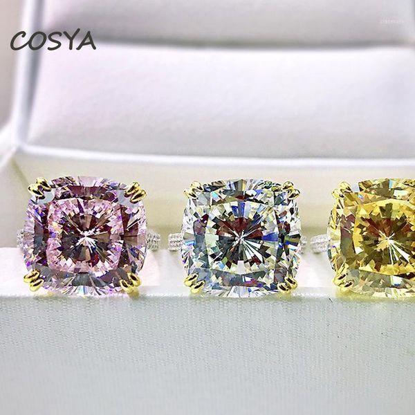 cluster rings cosya 100% 925 sterling silver white g colour square 14*14mm high carbon diamond engagement party ring female fine jewelry gif, Golden;silver
cluster rings cosya 100% 925 sterling silver white g colour square 14*14mm high carbon diamond engagement party ring female fine jewelry gif, Golden;silver