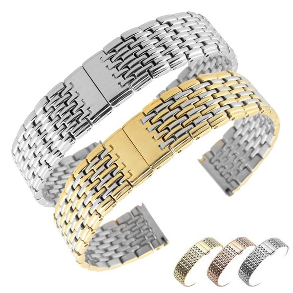 watch bands 13mm 18mm 20mm 22mm solid stainless steel band men women metal butterfly buckle wrist strap bracelet accessories silver, Black;brown
watch bands 13mm 18mm 20mm 22mm solid stainless steel band men women metal butterfly buckle wrist strap bracelet accessories silver, Black;brown