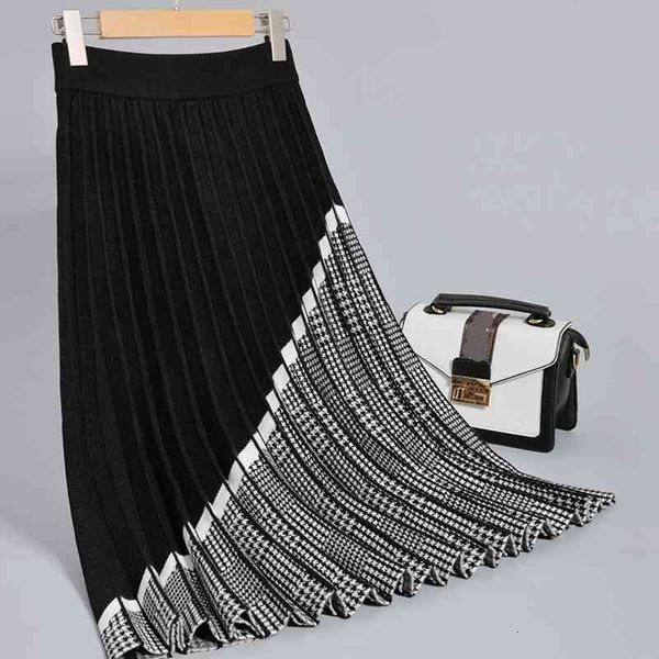 bygouby noble jacquard knit women knitted skirt elastic high waist maxi autumn winter thick warm party pleated skirts 210323, Black
bygouby noble jacquard knit women knitted skirt elastic high waist maxi autumn winter thick warm party pleated skirts 210323, Black
