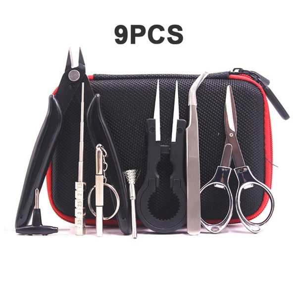 professional hand tool sets electronic 9 in 1 cigarette diy kit coil jig tweezers pliers repair kits for cig accessories vape bag coiling
professional hand tool sets electronic 9 in 1 cigarette diy kit coil jig tweezers pliers repair kits for cig accessories vape bag coiling