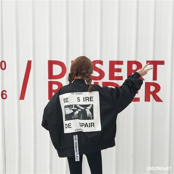 harajuku bomber jacket women letter print loose windbreaker coats autumn winter long sleeve zipper jackets oversized outwear women's, Black;brown
harajuku bomber jacket women letter print loose windbreaker coats autumn winter long sleeve zipper jackets oversized outwear women's, Black;brown