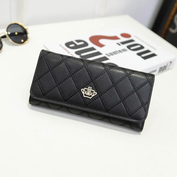 wallets 2021 women luxury pu leahter woman chutch purse bags thin fashion rhombus metal crown wallet for ladies, Red;black
wallets 2021 women luxury pu leahter woman chutch purse bags thin fashion rhombus metal crown wallet for ladies, Red;black
