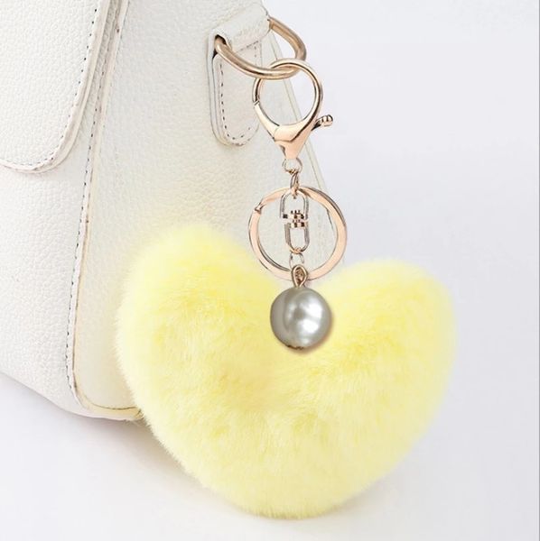 women artificial rabbit fur key chain car keychain 9cm fake fur heart pompom pearl bag charm cute car keyring jewelry, Silver
women artificial rabbit fur key chain car keychain 9cm fake fur heart pompom pearl bag charm cute car keyring jewelry, Silver