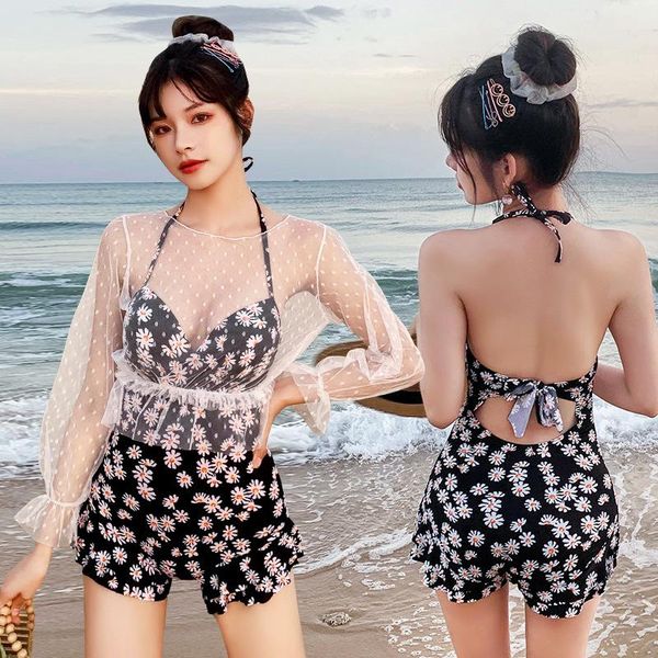 women's swimwear spring bikini swimsuit with a style of two piece split skirt, White;black
women's swimwear spring bikini swimsuit with a style of two piece split skirt, White;black