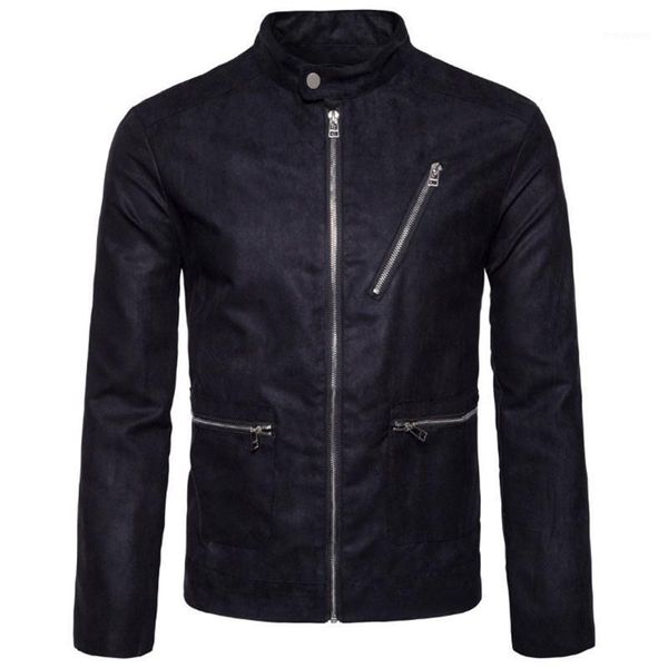 men's jackets autumn spring suede jacket men stand collar solid color casual zippers male outerwear high quality, Black;brown
men's jackets autumn spring suede jacket men stand collar solid color casual zippers male outerwear high quality, Black;brown