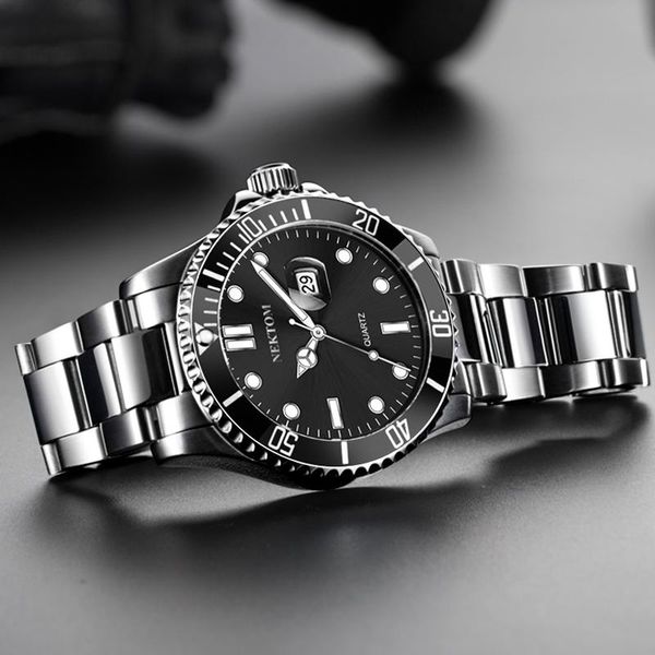 nektom men watch sports quartz wristwatch male clock stainless steel automatic date relogio masculino wristwatches, Slivery;brown
nektom men watch sports quartz wristwatch male clock stainless steel automatic date relogio masculino wristwatches, Slivery;brown