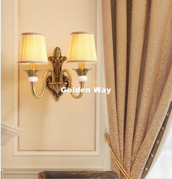 wall lamps european retro bronze golden lamp led copper sconce fabric shade single/double heads modern brass lustre
wall lamps european retro bronze golden lamp led copper sconce fabric shade single/double heads modern brass lustre
