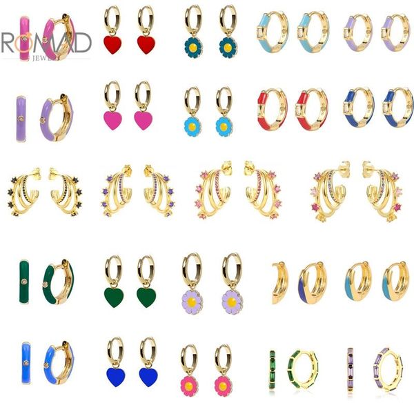 hoop & huggie romad exquisite 2021 trend round heart flower pendant earrings women 925 sterling silver drop oil enamel fine jewlery, Golden;silver
hoop & huggie romad exquisite 2021 trend round heart flower pendant earrings women 925 sterling silver drop oil enamel fine jewlery, Golden;silver