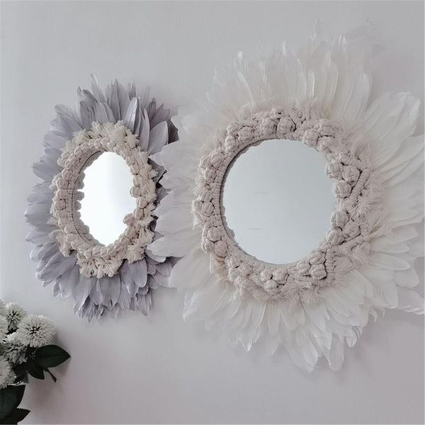 mirrors feather mirror hanging decorations children room handmade wall decor home pendant mounted wedding party sale
mirrors feather mirror hanging decorations children room handmade wall decor home pendant mounted wedding party sale