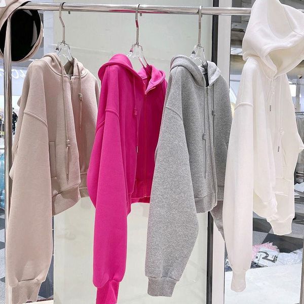 short loose outer sweater jacket 2021 autumn winter new design zipper slim hoodie women's fashion, Blue;black
short loose outer sweater jacket 2021 autumn winter new design zipper slim hoodie women's fashion, Blue;black