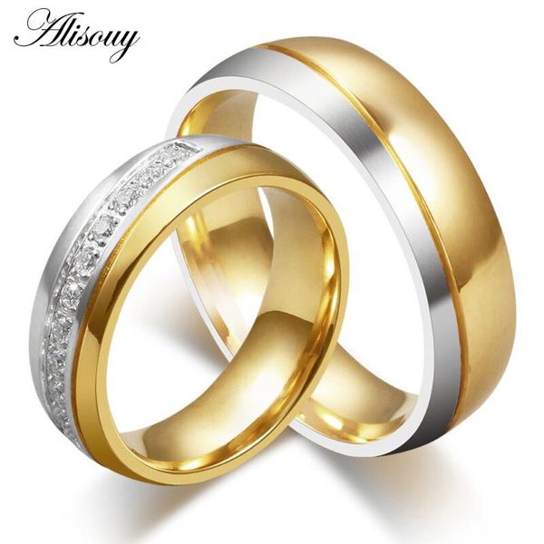 wedding rings alisouy gold-color bands ring for women men jewelry 6mm stainless steel engagement us size 5 to 13, Slivery;golden
wedding rings alisouy gold-color bands ring for women men jewelry 6mm stainless steel engagement us size 5 to 13, Slivery;golden