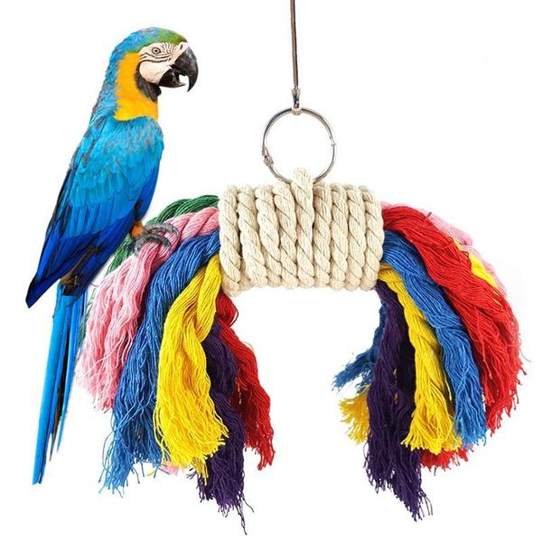 other bird supplies multicolor parrot chewing toy bite resistant tearing parakeet cotton rope pet training cage accessories
other bird supplies multicolor parrot chewing toy bite resistant tearing parakeet cotton rope pet training cage accessories