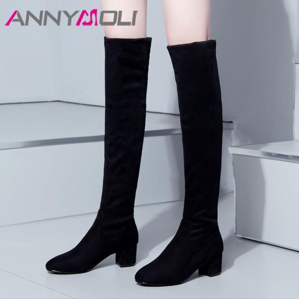 boots annymoli women knee-high shoes high heel lady long square toe block heels female black autumn winter size 43
boots annymoli women knee-high shoes high heel lady long square toe block heels female black autumn winter size 43