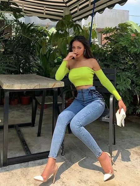 fashion lady stretchy styles lace up waist zipper pencil jeans spring girls denim pants full length xs--xl high quality, Blue
fashion lady stretchy styles lace up waist zipper pencil jeans spring girls denim pants full length xs--xl high quality, Blue
