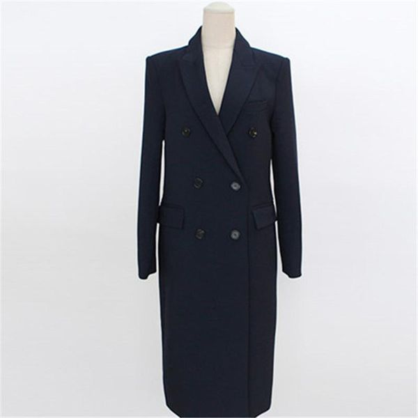 women's suits & blazers 2021 korean spring autumn long women coats female double-breasted suit jacket for black outerwear abrigo mujer, White;black
women's suits & blazers 2021 korean spring autumn long women coats female double-breasted suit jacket for black outerwear abrigo mujer, White;black