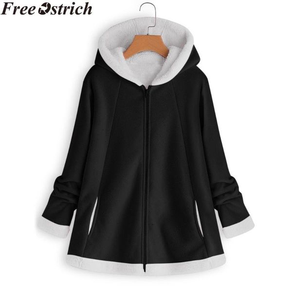 women's jackets winter women plush warm overcoats fashion plus size long sleeve zipper solid color jacket womens casual pocket coats, Black;brown
women's jackets winter women plush warm overcoats fashion plus size long sleeve zipper solid color jacket womens casual pocket coats, Black;brown