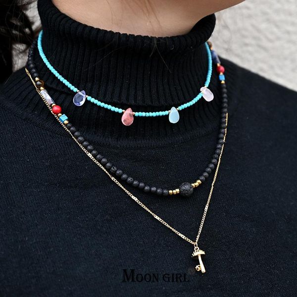 chokers natural stone beaded multilayer winter choker stainless steel long necklace mushroom pendant for women jewelry accessories, Golden;silver
chokers natural stone beaded multilayer winter choker stainless steel long necklace mushroom pendant for women jewelry accessories, Golden;silver
