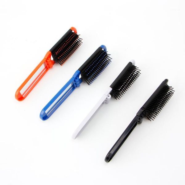 portable plastic folding hair brush with mirror compact pocket size comb blower for purse bag1, Silver
portable plastic folding hair brush with mirror compact pocket size comb blower for purse bag1, Silver