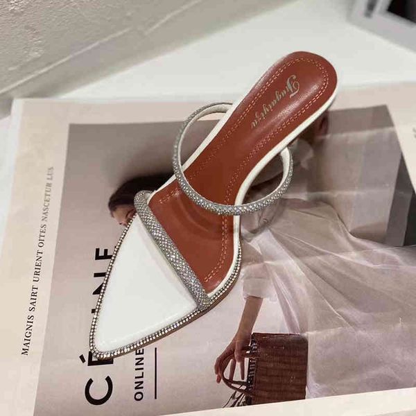 fashion women slippers pointed open toe narrow band sandals slides hollow clear transparent high heels pumps summer dress shoes 210513, Black
fashion women slippers pointed open toe narrow band sandals slides hollow clear transparent high heels pumps summer dress shoes 210513, Black