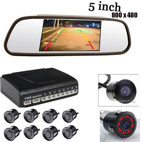 car rear view cameras& parking sensors 5"car mirror monitor visual radar system bibi alarm 8 sensors, front camera ir set assistance
car rear view cameras& parking sensors 5"car mirror monitor visual radar system bibi alarm 8 sensors, front camera ir set assistance