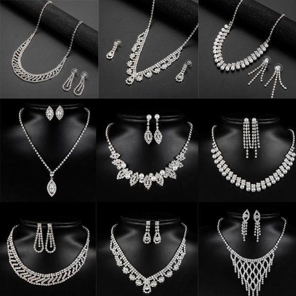 earrings & necklace fashion crystal bride jewelry set rhinestone silver-plated wedding dress banquet earring ladies gift
earrings & necklace fashion crystal bride jewelry set rhinestone silver-plated wedding dress banquet earring ladies gift