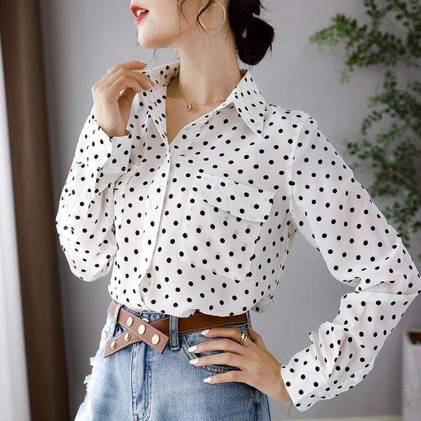 women's blouses & shirts white polka dot floral mulberry women silk blouse long sleeve oversize casual office dress cloth drops
women's blouses & shirts white polka dot floral mulberry women silk blouse long sleeve oversize casual office dress cloth drops