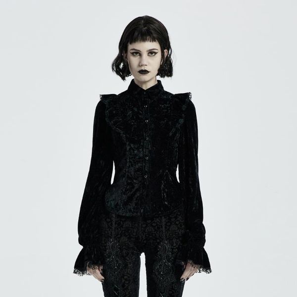 women's blouses & shirts punkrave gothic gorgeous printed velvet shirt retro slim fit ruffles evening dinner stage performance long sle, White
women's blouses & shirts punkrave gothic gorgeous printed velvet shirt retro slim fit ruffles evening dinner stage performance long sle, White