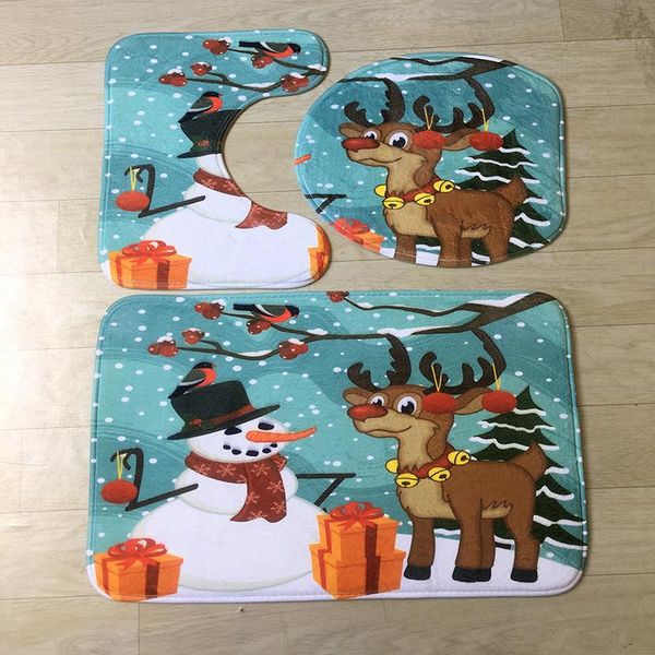 bath mats flannel printed christmas bathroom toilet floor mat three-piece absorbent non-slip carpet
bath mats flannel printed christmas bathroom toilet floor mat three-piece absorbent non-slip carpet